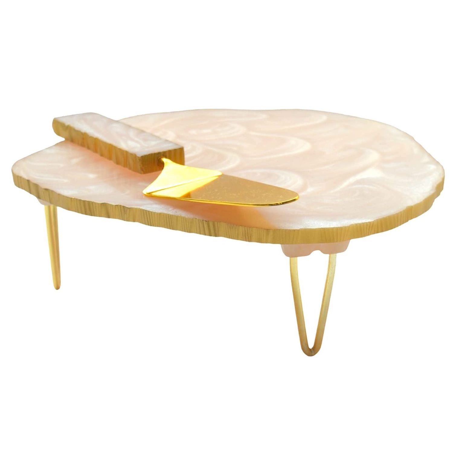 Premium Quality Luxury Elegant Wood and Metal Design Cake Stand and Cake Server Available at Wholesale Prices from India