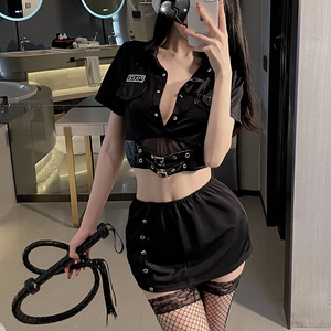 Female role playing policewoman uniform sexy women lingerie cop costumes GR1868