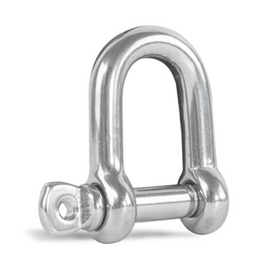 5mm Gi Jis Type D-shackle U Type Custom Logo 17.5 Ton 8mm Stainless Steel (304) 316 D Shackle 304 10 Mm 5/8