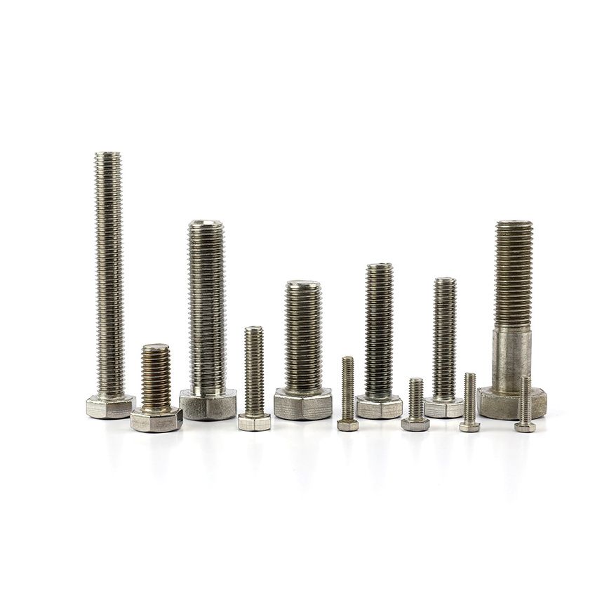 China DIN933 9mm Ss Hex Head Bolt Boulon Pernos Y Tuercas Stainless Steel Din 931 316 12 Hex Bolt M12 x 150 12x90