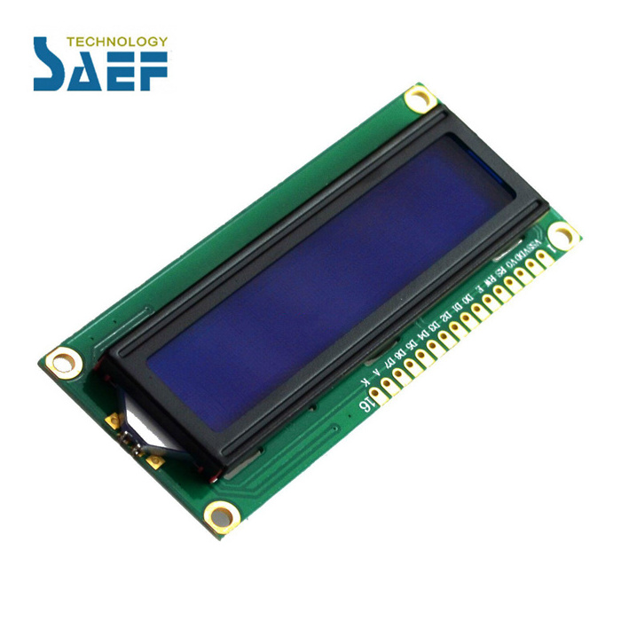 Blue 1602 LCD module mono Characters LCD 16X2 1602 LCD display module 5V