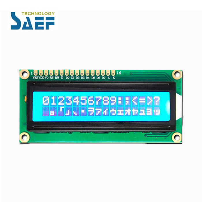 Blue 1602 LCD module mono Characters LCD 16X2 1602 LCD display module 5V