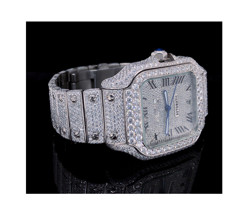 Exclusive Hot Sale on Genuine Quality Antique Stainless Steel Automatic Moisannite Real Diamond Men Women Watches