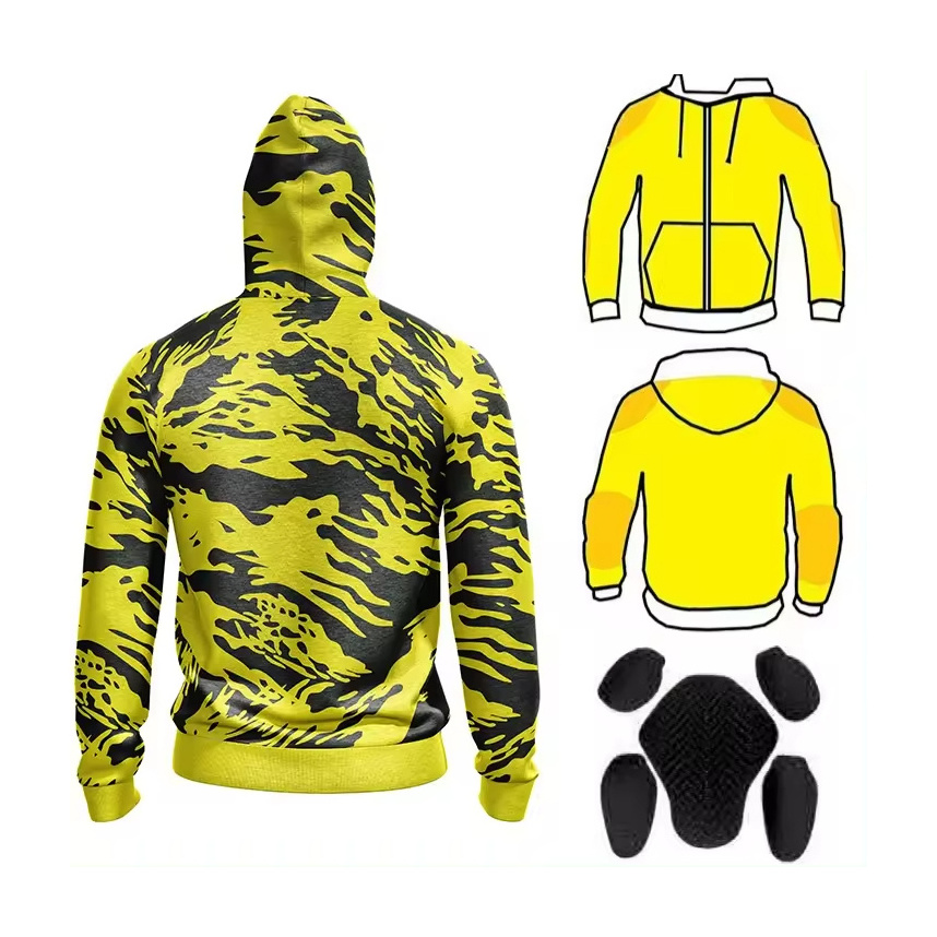 Kevlar Hoodies With Protection Men Biker Reinforced custom Australian bikers gear ce hoodie