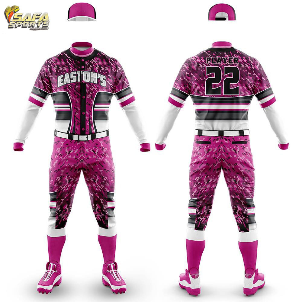 Youth Team Sublimation Softball Uniforms jersey And Shorts Top Customized Baseball Uniforms