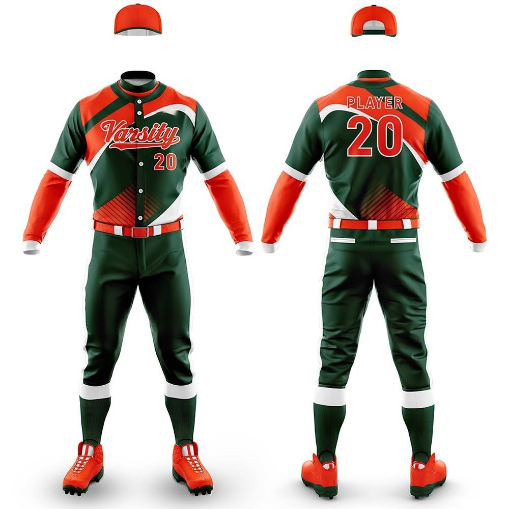 Youth Team Sublimation Softball Uniforms jersey And Shorts Top Customized Baseball Uniforms