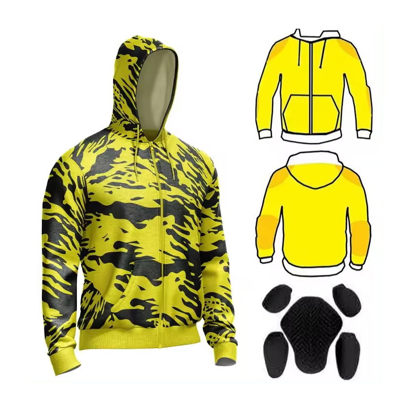 Kevlar Hoodies With Protection Men Biker Reinforced custom Australian bikers gear ce hoodie