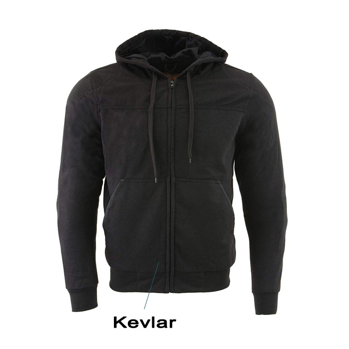 Motorcycle Hoodies Motorbike Full Protective Lining Fleece Hoodie Armor Motorbike Kevlar Hoodies With Protection