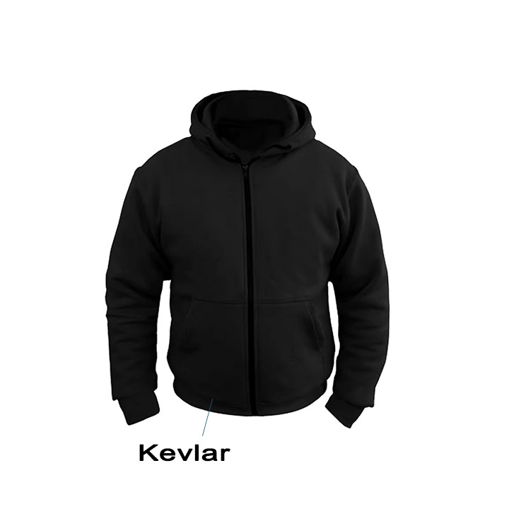 Top Selling Motorbike Hoodies- Motorcycle Hoodie Full Protective Fleece Lined In Pakistan Kevlar Hoodies With Protection