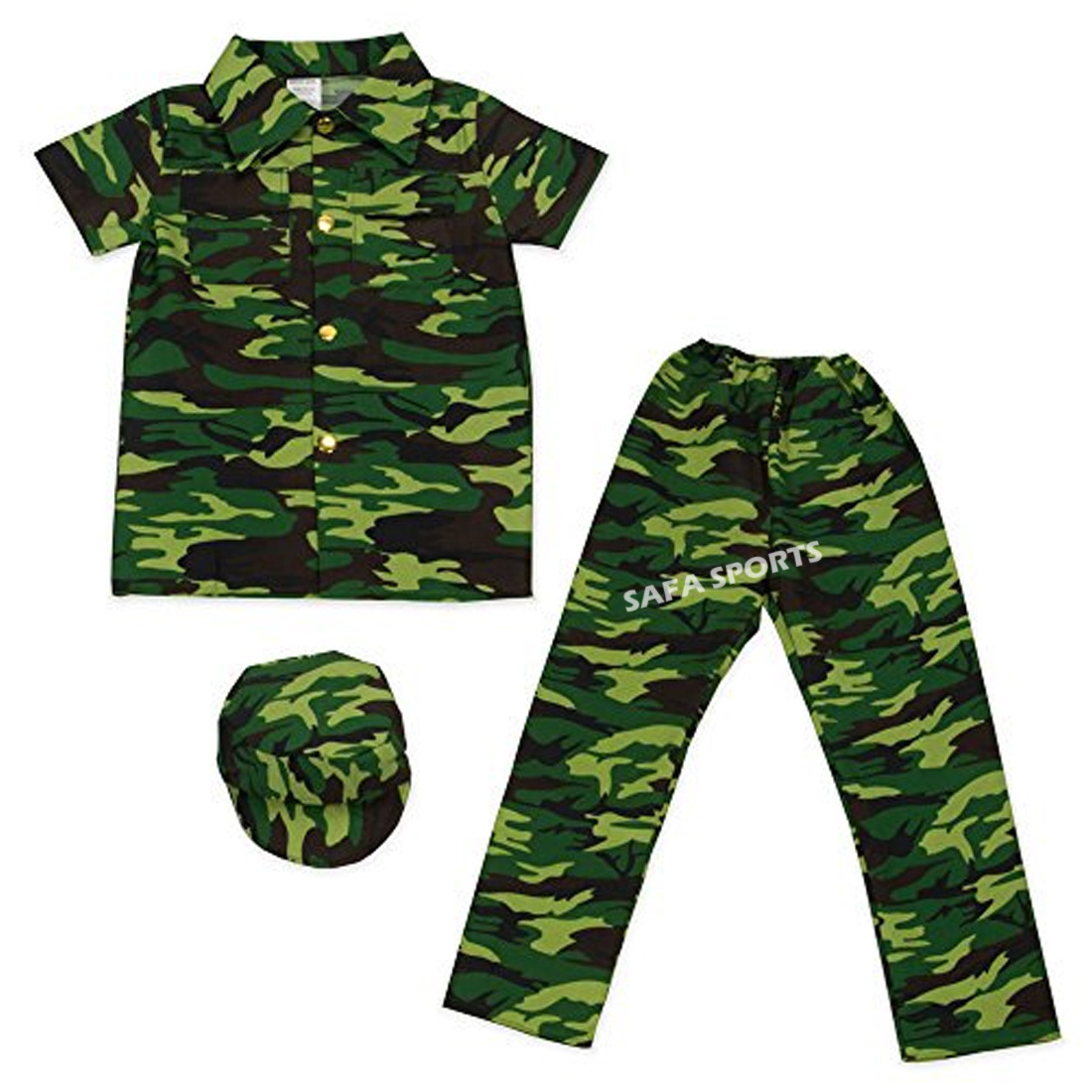 Tactical Commando Halloween Costume, Unisex  Tactical Camo Soldier Uniform Dress Up