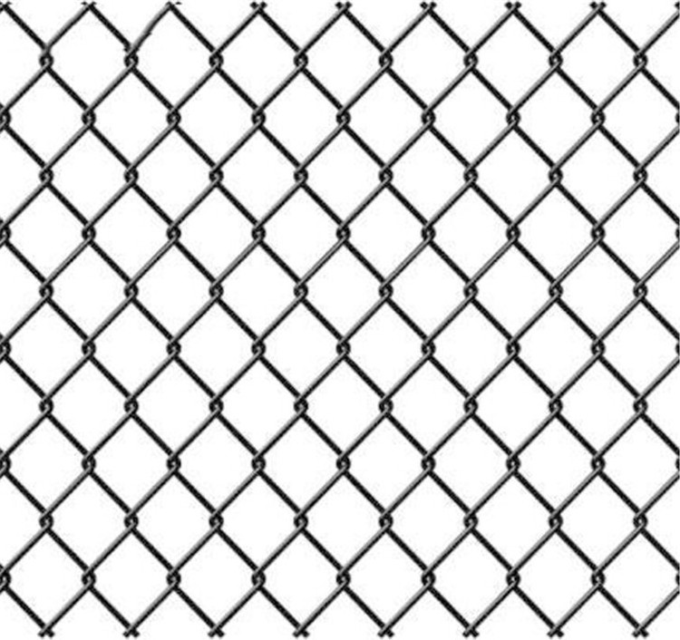 2024 High quality Garden Fencing Panel Outdoor PVC Black Vinyl Coated Cyclone  8 foot Wire Fence Chain Link Fence