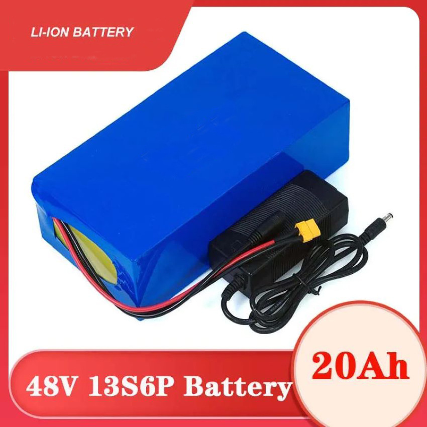 OEM 13S6P 48volt 20Ah Ebike Lithium ion Batteries akku 48V 18650 Battery case Pack