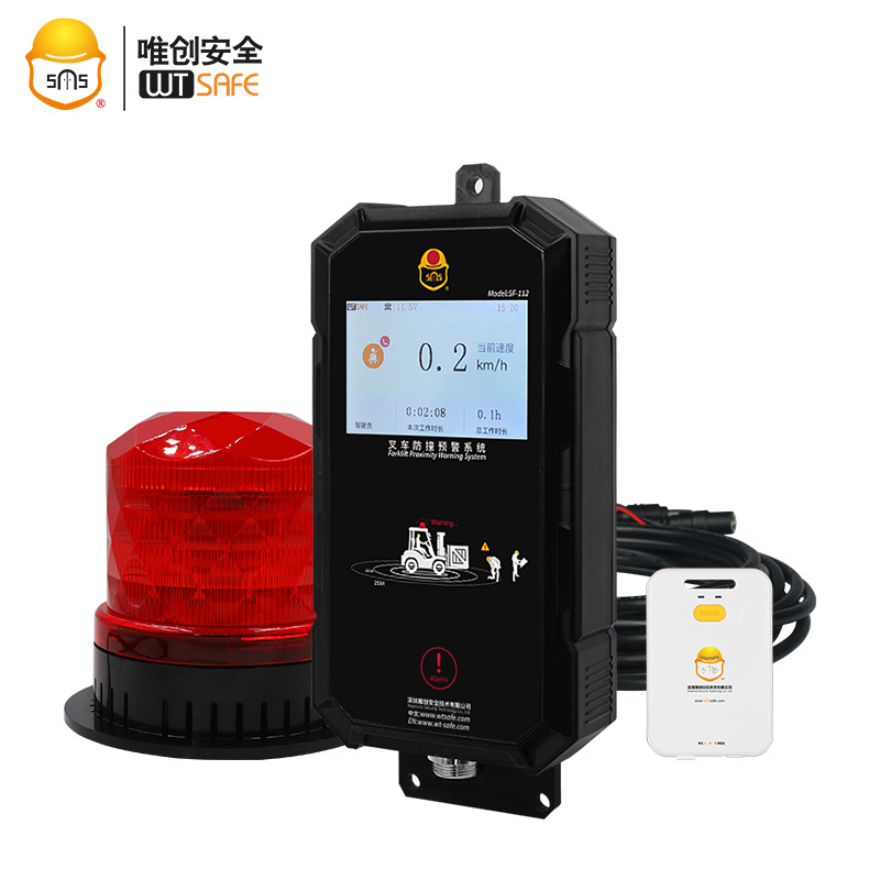 Forklift active collision warning alert proximity warning system for pedestrians collision avoidance solution