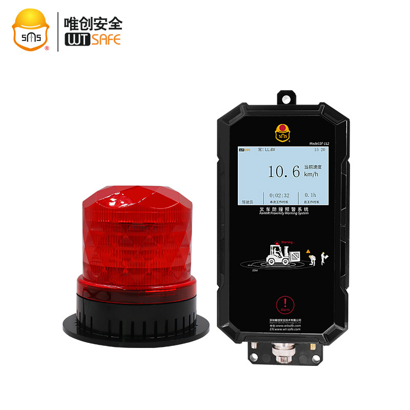 Forklift active collision warning alert proximity warning system for pedestrians collision avoidance solution