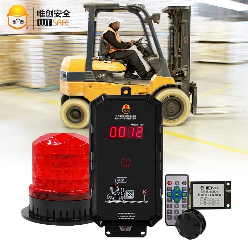 Large vehicle overspeed alarm speed limit alert device gps speed control display forklift speed limiter