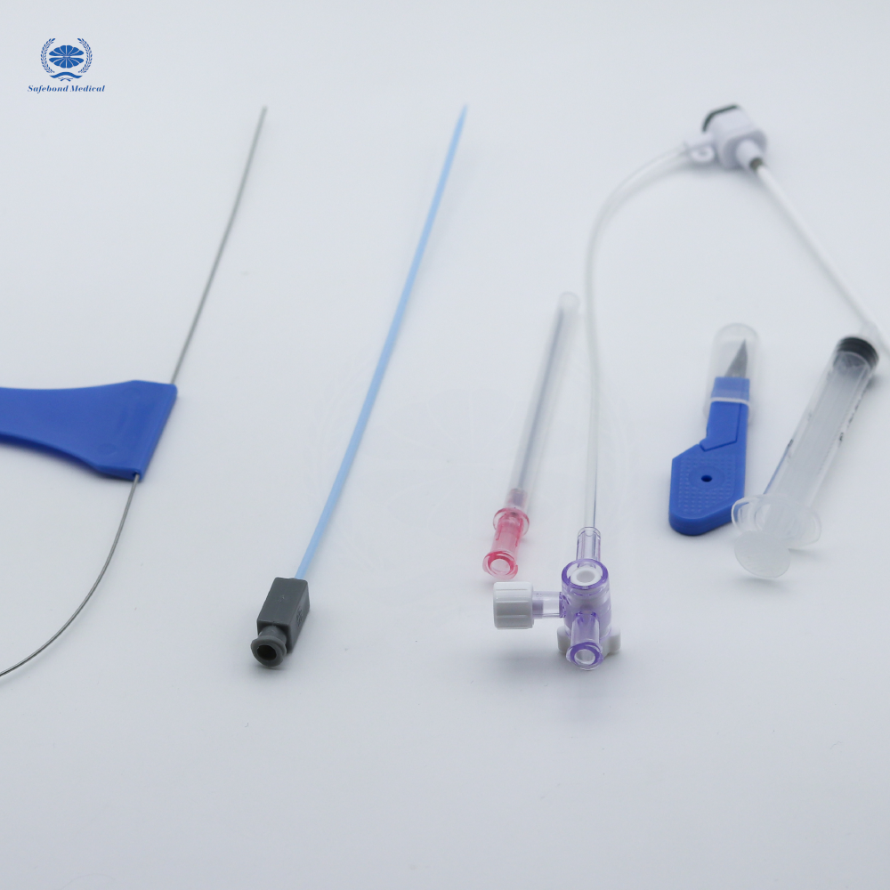 Disposable sterile medical interventional device arterial femoral introducer sheath set