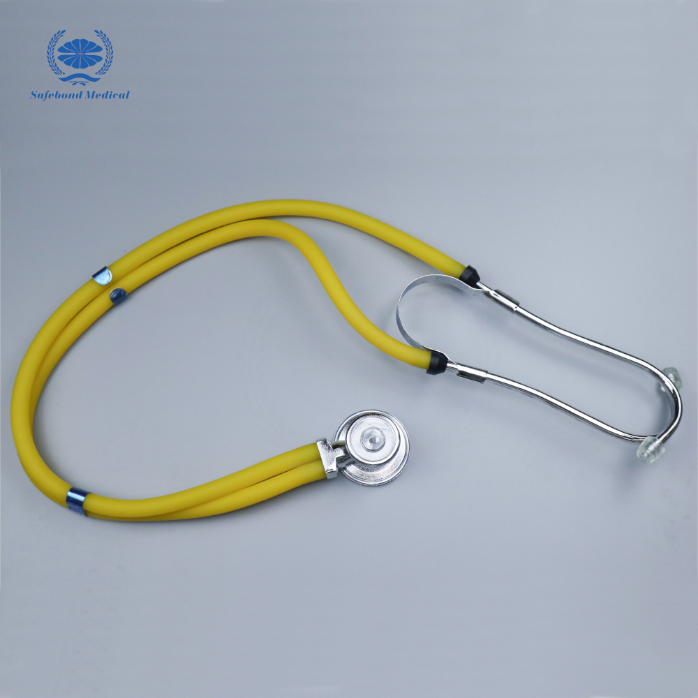 Medical custom wholesale price multifunctional double head double tube cardiopulmonary stethoscope