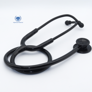 Medical double-head children's professional stethoscope stainless steel black stethoscope