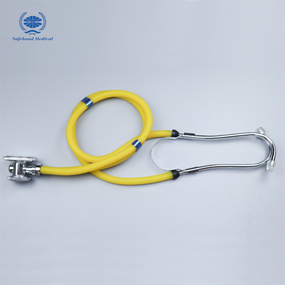 Medical custom wholesale price multifunctional double head double tube cardiopulmonary stethoscope