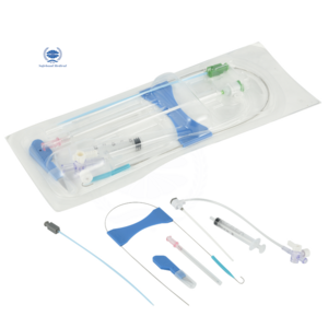 Disposable sterile medical interventional device arterial femoral introducer sheath set