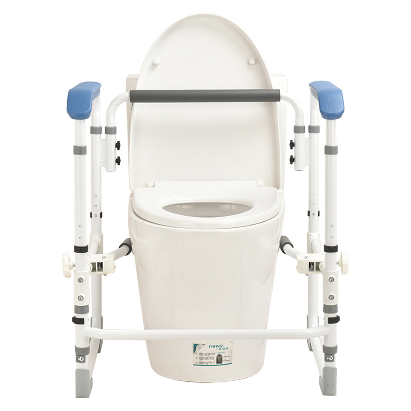 Safe Disabled Toilet Stand Bathroom Toilet Chair Handrail Armrest Height Adjustable