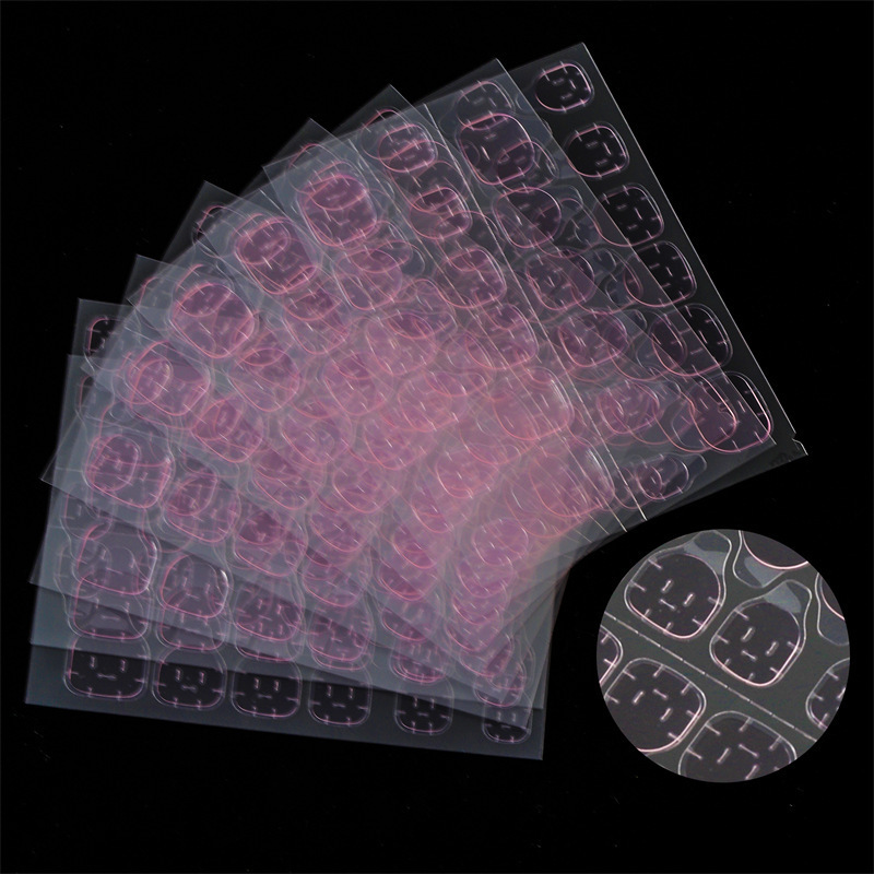 24 grains Transparent Jelly Double-side Tape Label Waterproof DIY double-sided Tape nail art stickers For Press On Nails