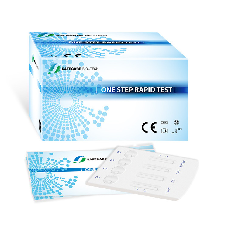 Safecare HIV HCV HBsAg Syphilis Combo Rapid Diagnostics Test Kit