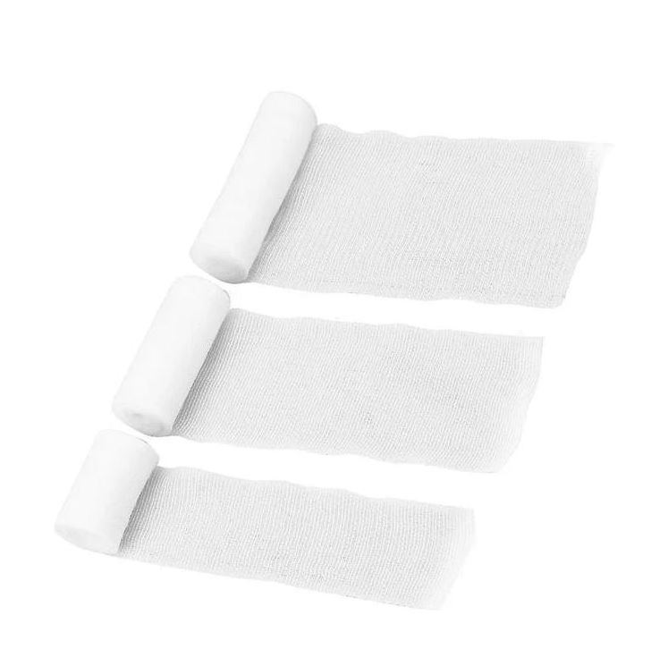 Cotton Gauze Bandage Sterile or Non-Sterile High Quality Different Sizes Soft Medical Wow Gauze Bandage Medical Dressings Rolls