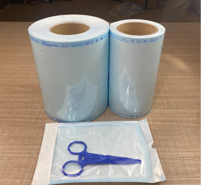 Medical seal reel transparent packaging heat sealing flat reel sterilization sterile pouch