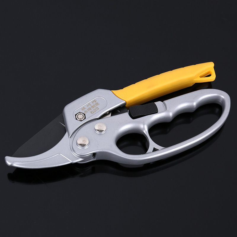 Wholesale Anti-slip Grip High Carbon Steel Garden Manual Hand Bypass Pruning Shearing Scissors Gardening Pruner Shears