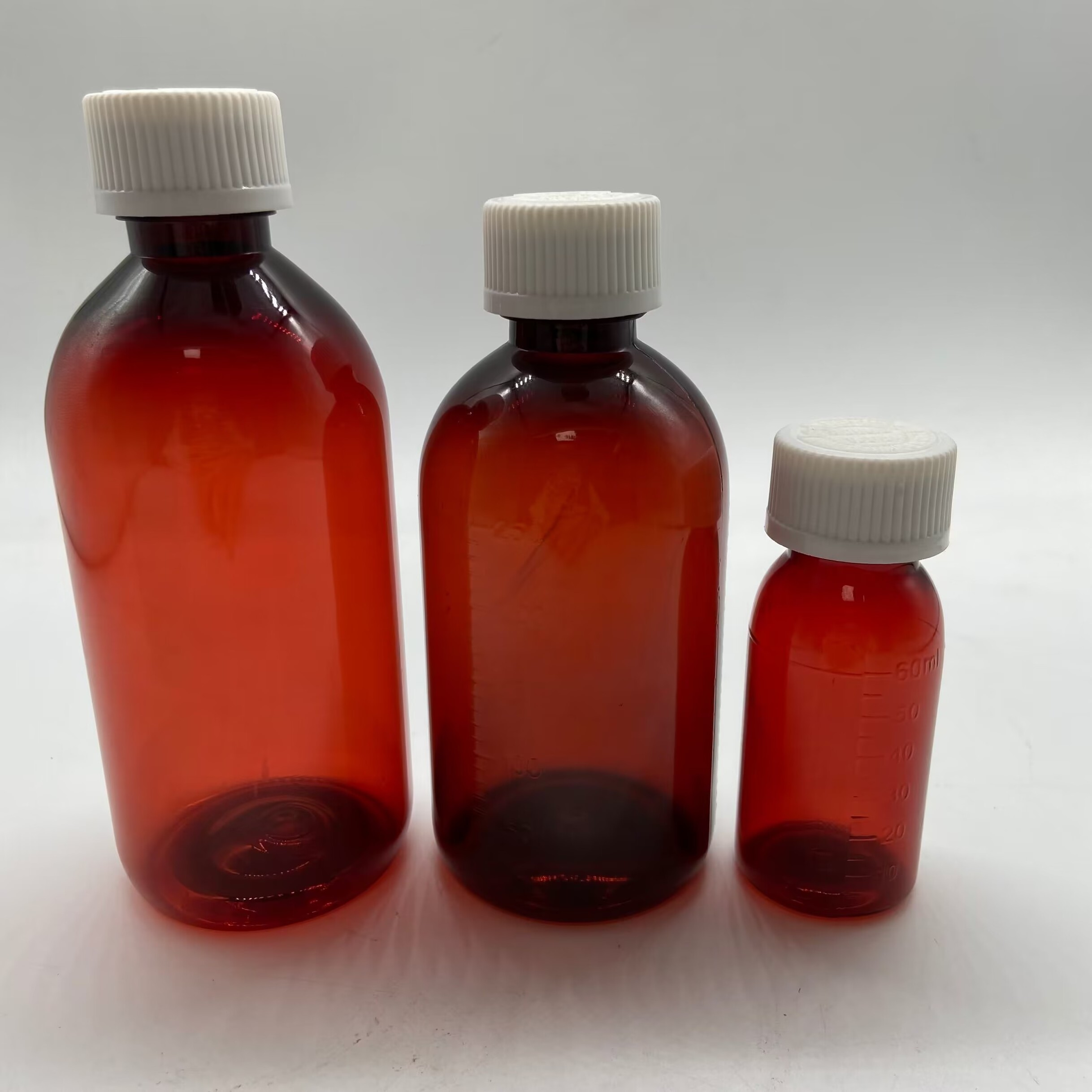 Wholesale 12 OZ Cough Syrup Measuring Round Oral Liquid Medicine Bottle