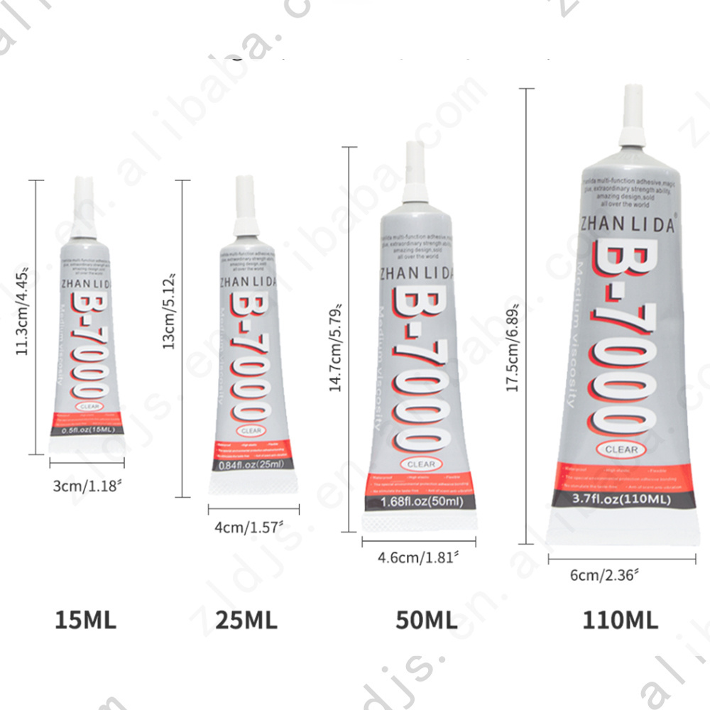 Zhanlida B7000 Cell Phone Repair Jewelry Glue With Precision Applicator Tip - 15ml  B7000 Glue