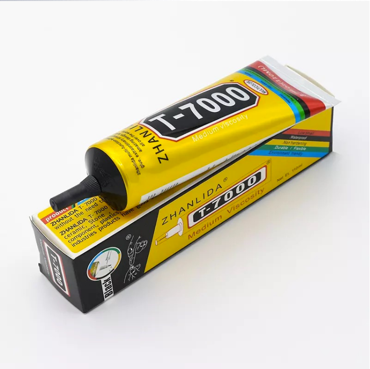 ZHANLIDA Hot selling T7000 110ml epoxy resin adhesive black glue repair mobile LCD screen Glue T7000 Glue Adhesive