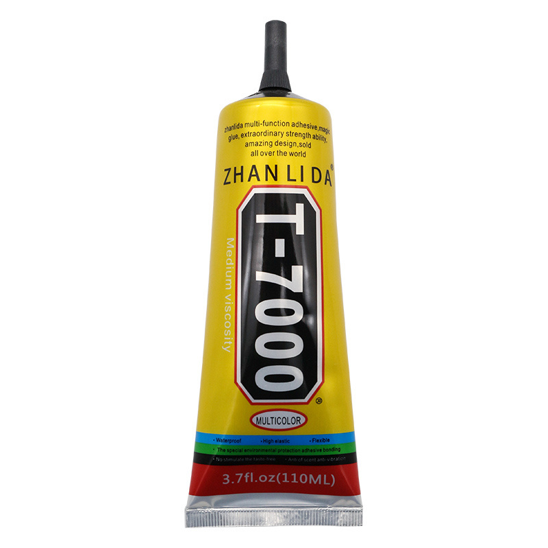 ZHANLIDA Hot selling T7000 110ml epoxy resin adhesive black glue repair mobile LCD screen Glue T7000 Glue Adhesive