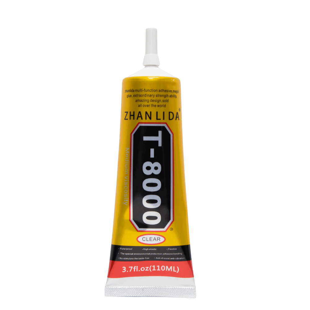 Zhanlida T8000 110ML Clear Contact Adhesive Repair Glue With Precision Applicator Tip - 110ML T8000 Glue Adhesive