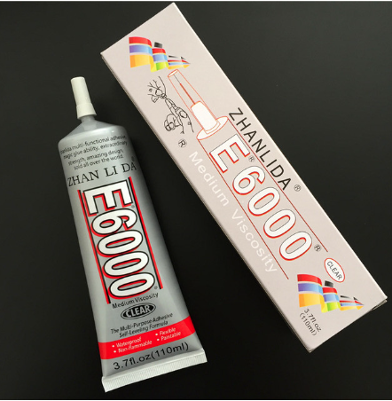 Zhanlida E6000 Clear Contact Adhesive With Precision Applicator Tip - 110ml E6000 Glue Adhesive