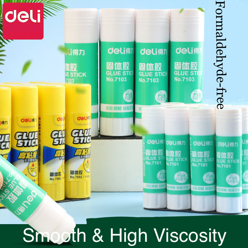 Deli Glue Sticks Solid Glue for Students Kindergarten Kids Crafts Non-Toxic Sticky Glue