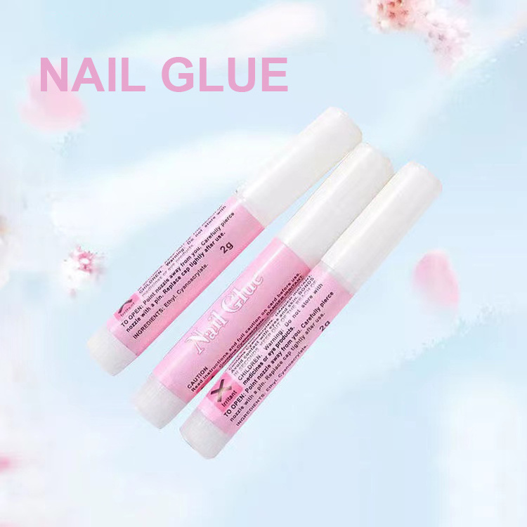 Nail Glue 2g Small Glue Long Lasting Firm Powerful Quick Drying Sticky Nail Jewelry Drill Mini Decoupage Glue