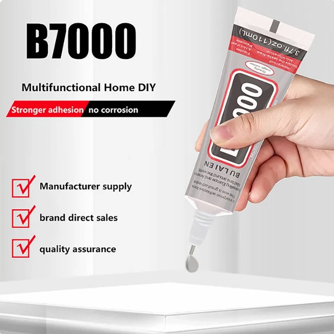 BU LAI EN B7000 Transparent Contact Phone Repair Adhesive Universal Glass Plastic DIY Glue B-7000 With Precision Applicator