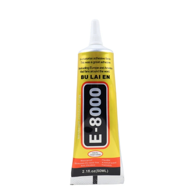 BU LAI EN E8000 Clear Contact Phone Repair Glue 15ML 50ML 110ML  Fibre Cloth DIY Metal Wood Glue With Precision