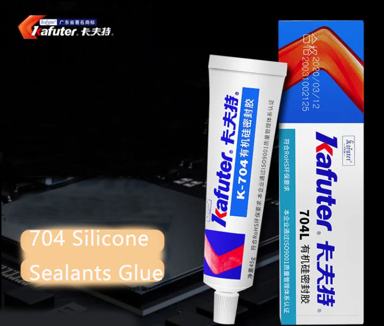 Kafuter K-704 705 704B White Black Transparent Silicone Rubber Sealant Electronic Waterproof Glue 45g