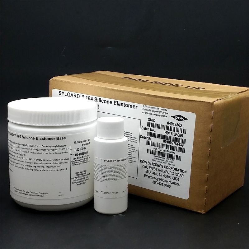 American Dow Corning DC184 PDMS Optical Glue Dow Corning 184 Clear Polydimethylsiloxane Flexible Potting Adhesive 550g 1.1kg