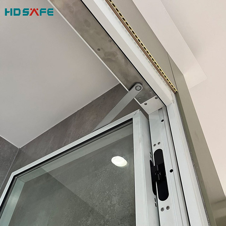 HDSAFE auto swing door aluminum frame hidden hinge electric swing door interior exterior entry glass door with auto opener