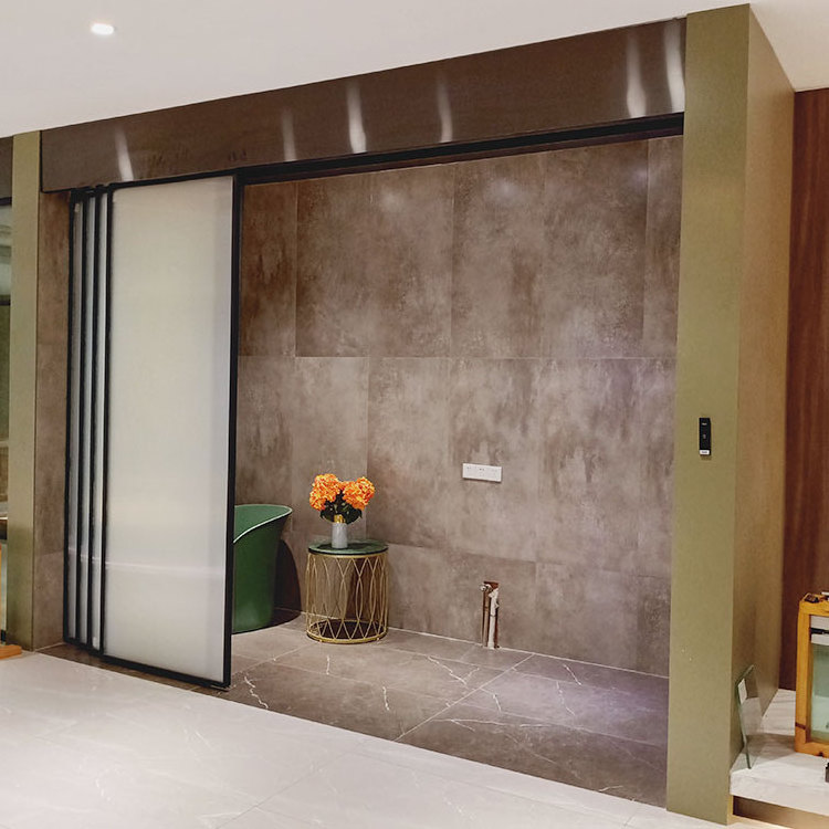 Aluminum Metal Doors Internal Crittall Doors Room Divider Indoor Sliding Glass Wall Sliding Steel Door