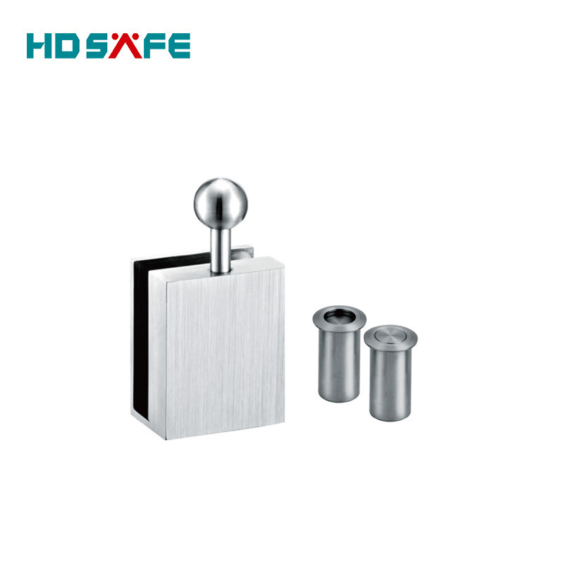 stainless steel latch for sliding glass door, glass door floor lock in China