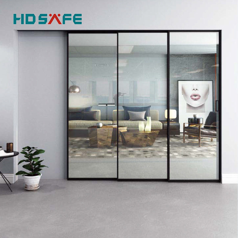 Aluminum Sliding Glass Doors Trackless Slide Door Telescopic Patio Doors