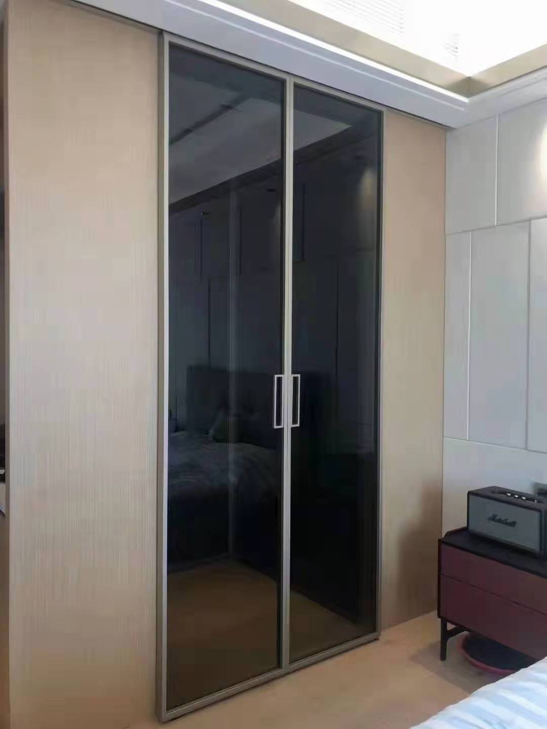 2 panel soft close cheap used aluminium frame sliding glass sliding door