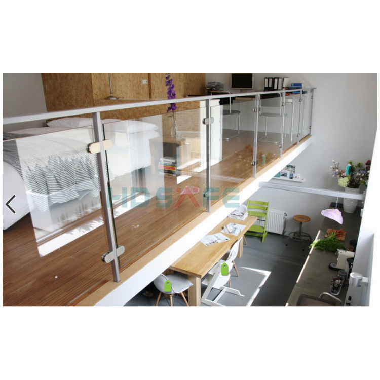 HDSAFE Glass Railing System Most Purchased Railing Design Balcony Stainless Steel Clamping Glass Profile Railing Handrail Pillar