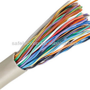 UTP 24 AWG Copper Cat5 Multicore Telecommunication 100 Pairs Telephone Cable