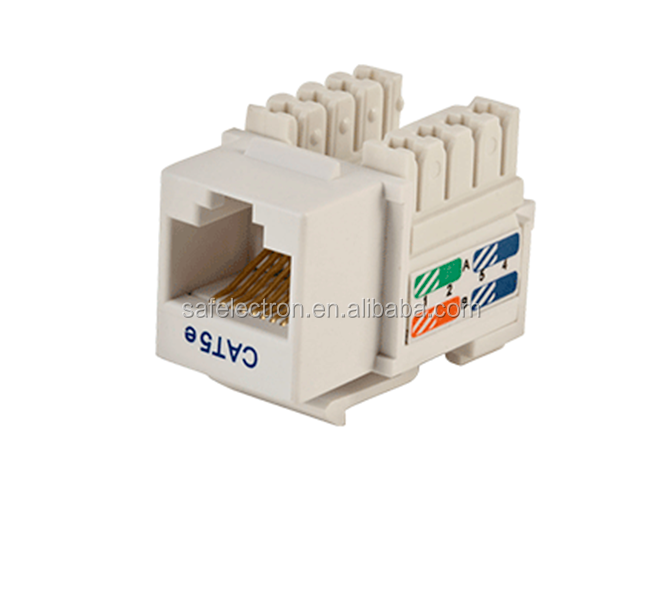 UTP CAT5/CAT6 Modular Jack,Network RJ45 Connector Toolless Keystone Jack